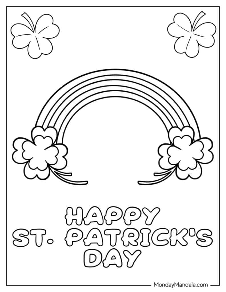 St Patrick s Day Coloring Pages Free PDF Printables 