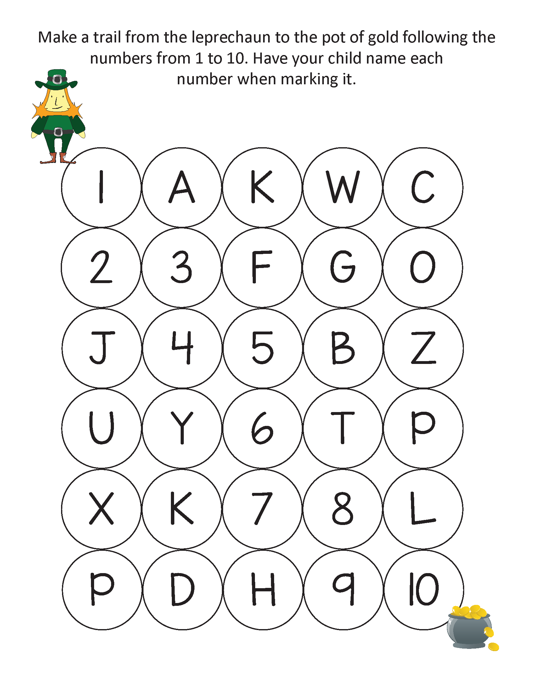 St Patrick s Day Do a Dot Printables Gift Of Curiosity