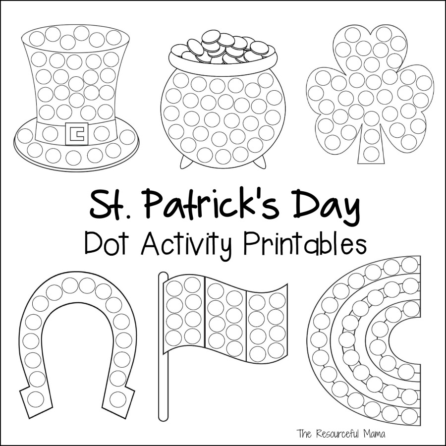 St Patrick s Day Dot Activity Printables The Resourceful Mama