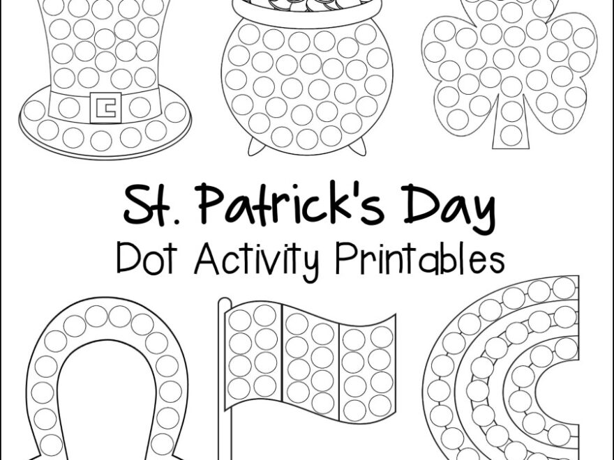 St Patrick s Day Dot Activity Printables The Resourceful Mama