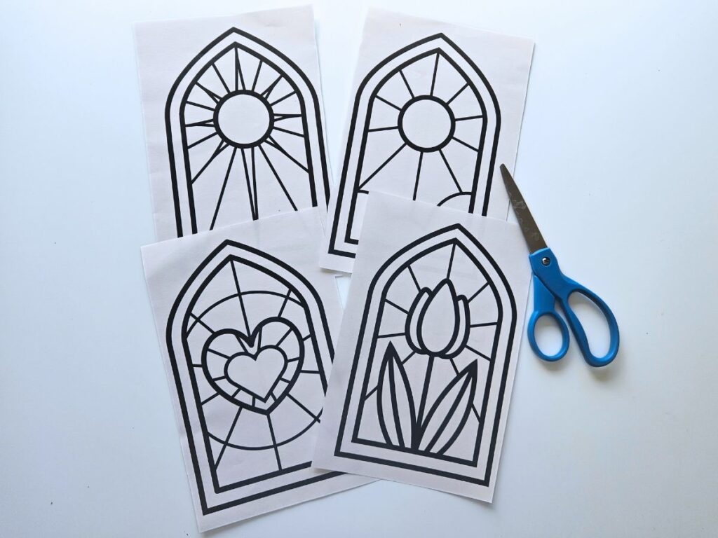 Stained Glass Window Template Printable
