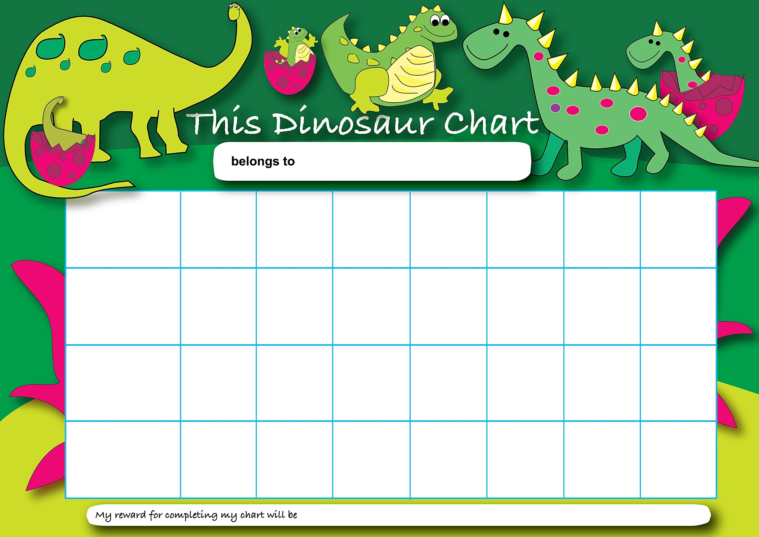 Dinosaur Reward Chart Free Printable