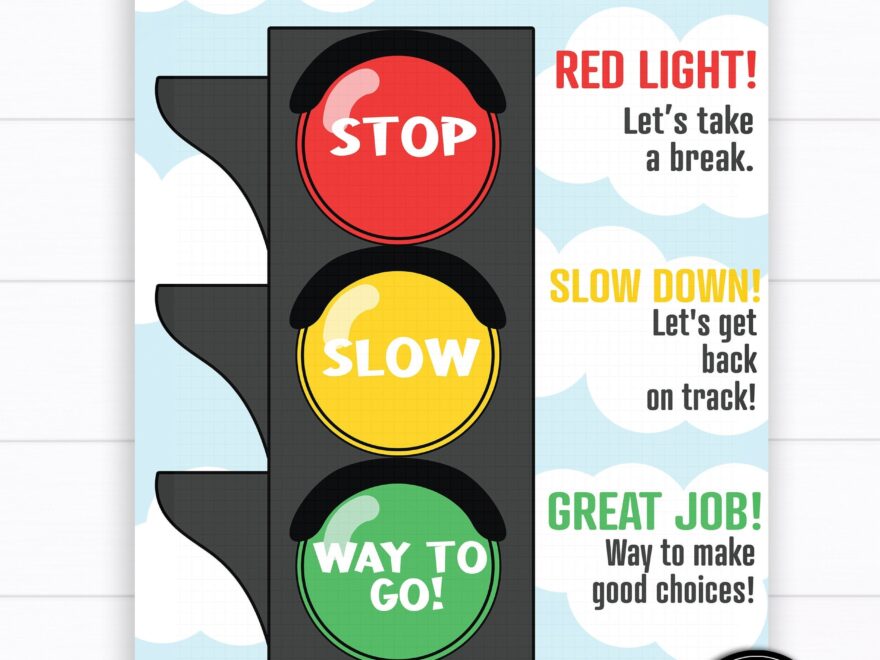 Stop Light Behavior Chart Printable Download BEHAVIOR CLIP CHART Traffic Light Chart Toddler Behavior Chart Kids Behavior Chart Etsy de