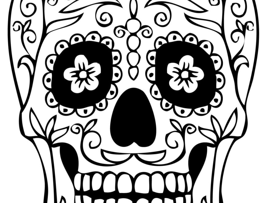 Sugar Skull Coloring Pages Printable Coloring Pages FREE