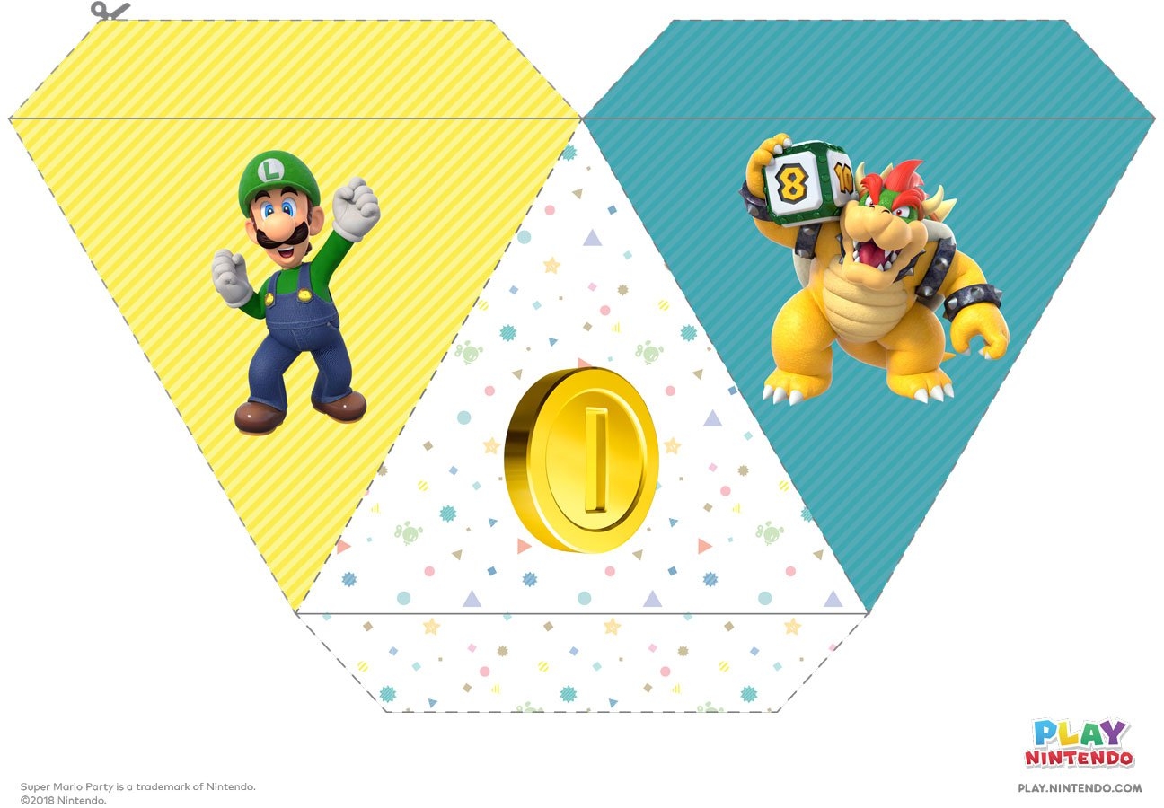 Super Mario Party Printable Pennant Party Banner Play Nintendo 