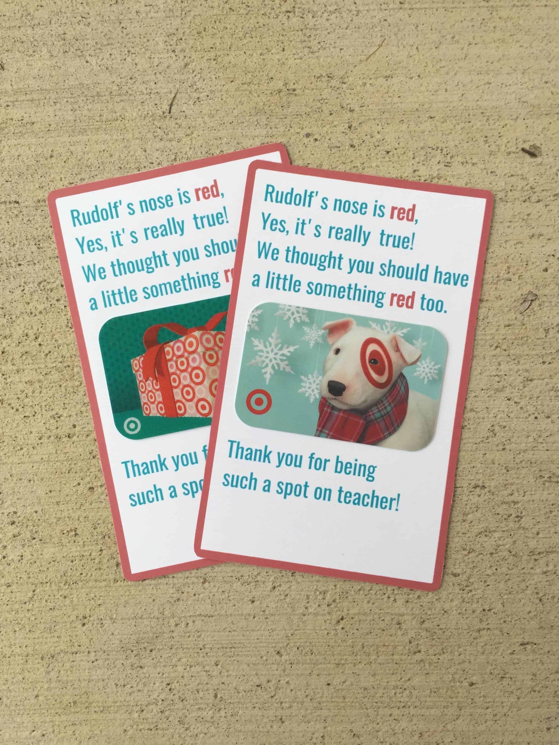 Target Printable Gift Card Idea For Christmas