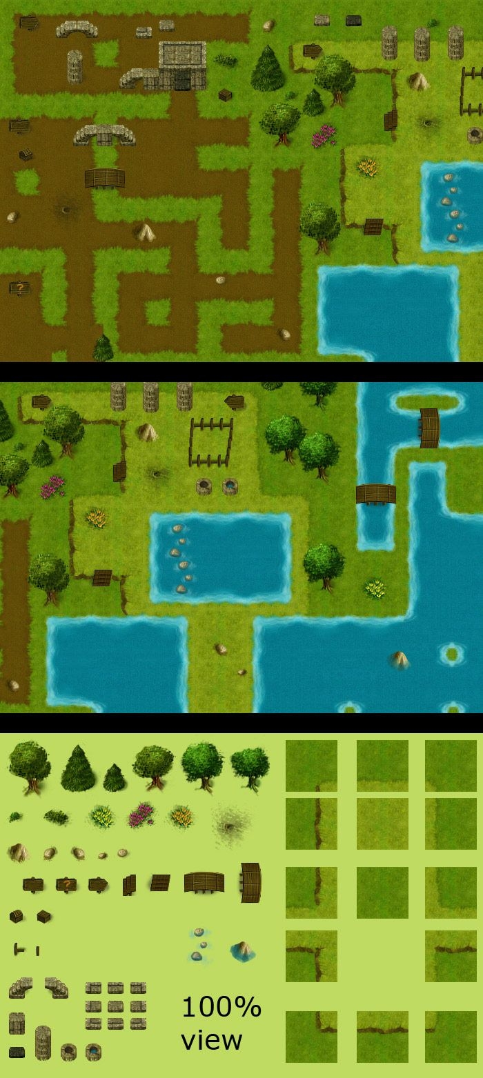 Terrain Top Down Tileset 