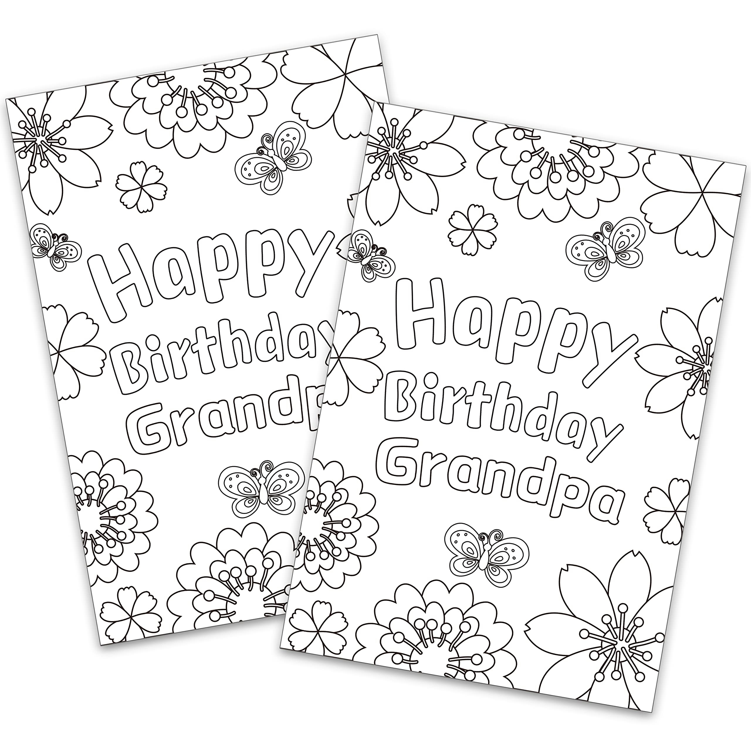 Thank You Cards For Kids Colouring In Blank Thank You Cards For Grandpa Birthday 10 Cards With 10 Envelopes GXK003 Amazon de Toys