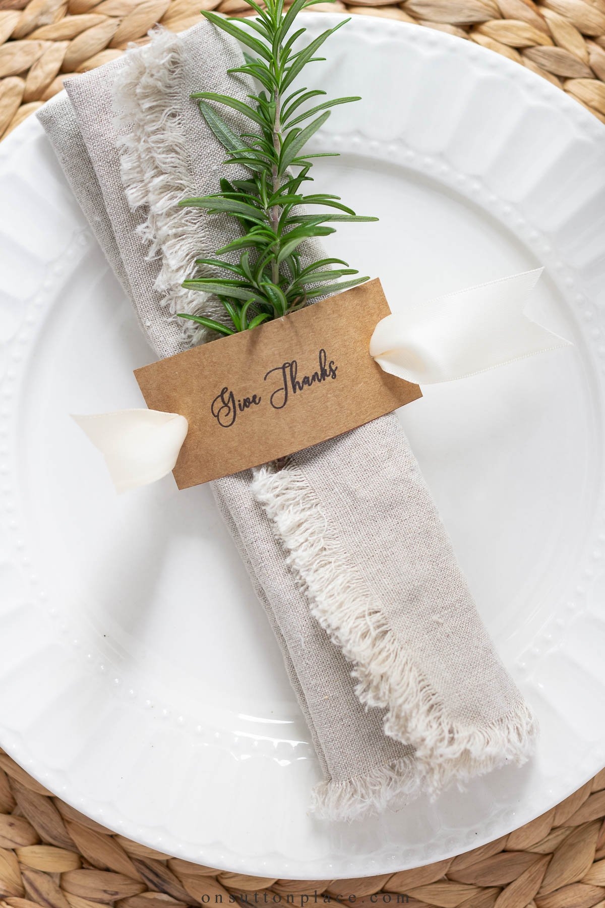 Thanksgiving Napkin Rings Free Printable On Sutton Place