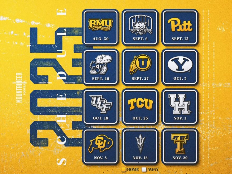 The 108th Backyard Brawl Highlights 2025 Home Football Schedule West Virginia University Athletics