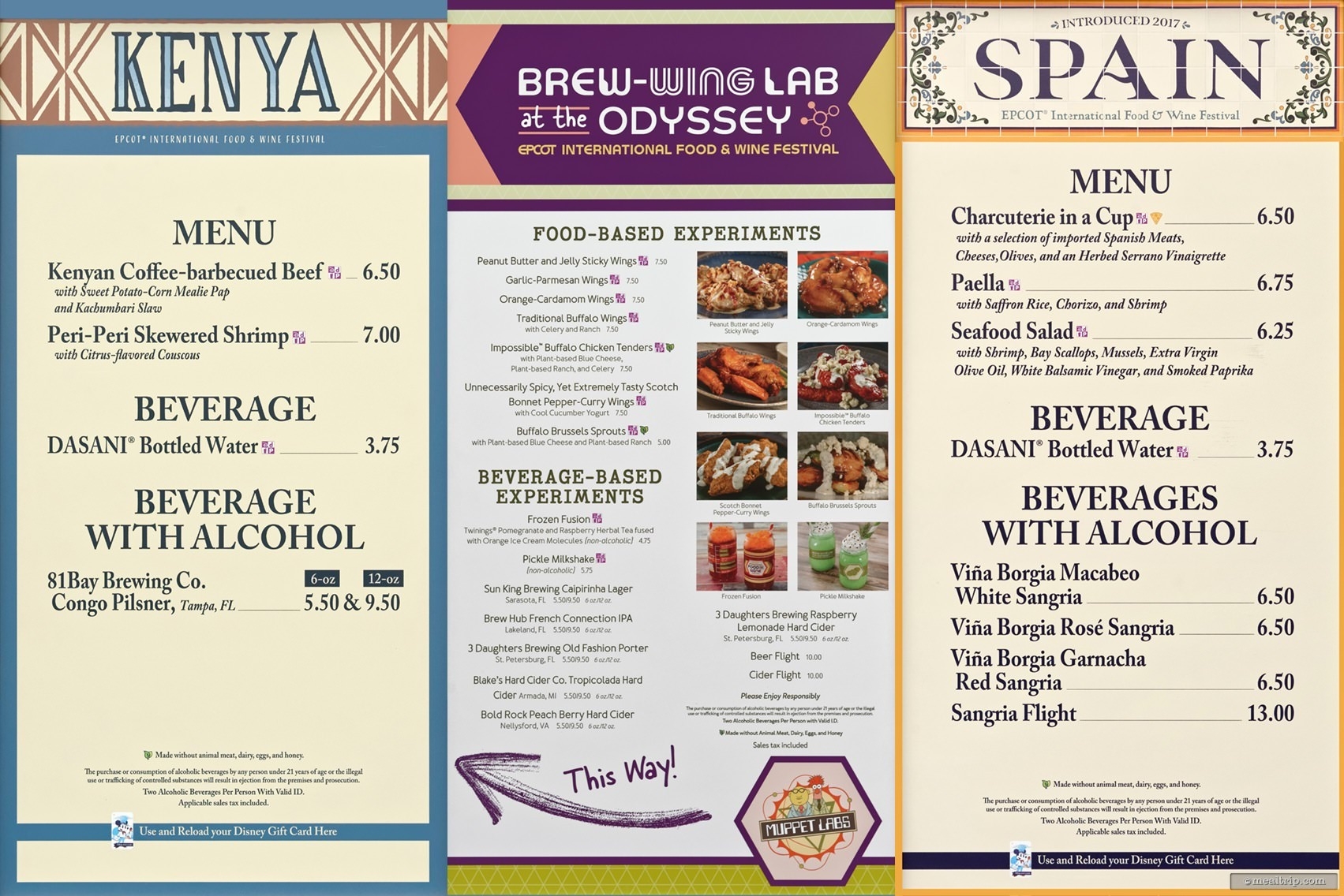 The 2023 Epcot International Food Wine Menu Boards With Prices And Photos Epcot Food Wine Festival