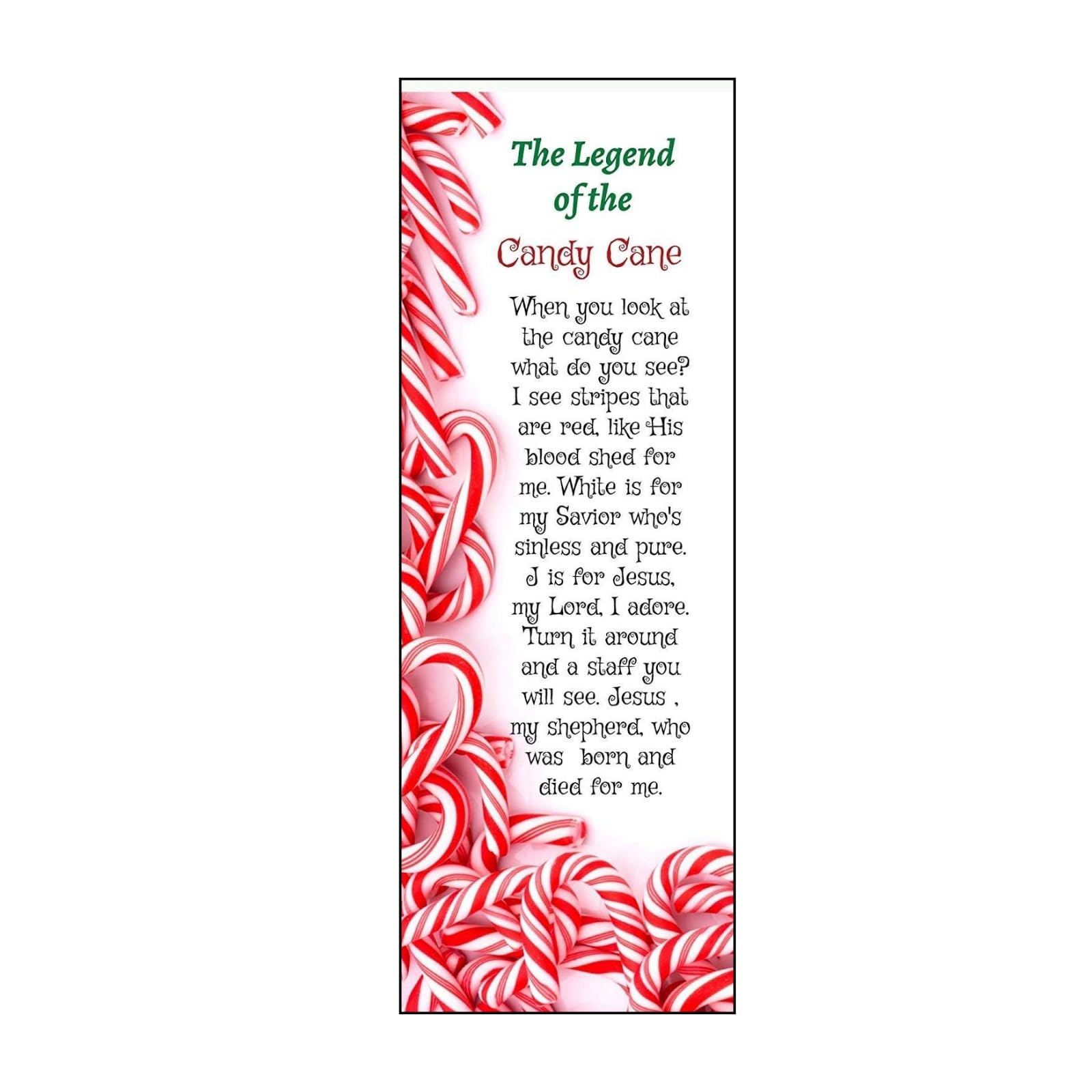 The Legend Of The Candy Cane Christmas Bookmarks 100 Count Desertcart Cyprus