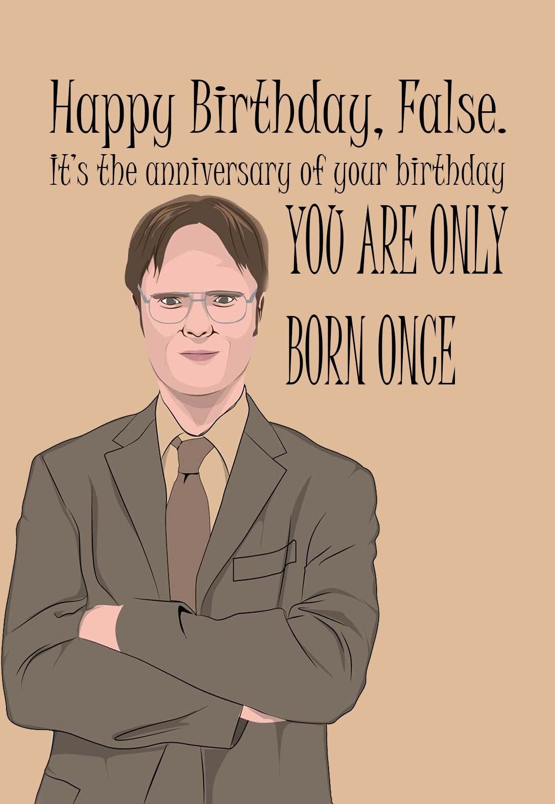 The Office Birthday Card Printable