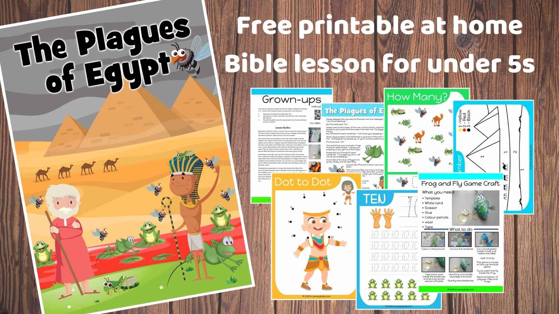Free Childrens Printables Of Moses And The Plagues