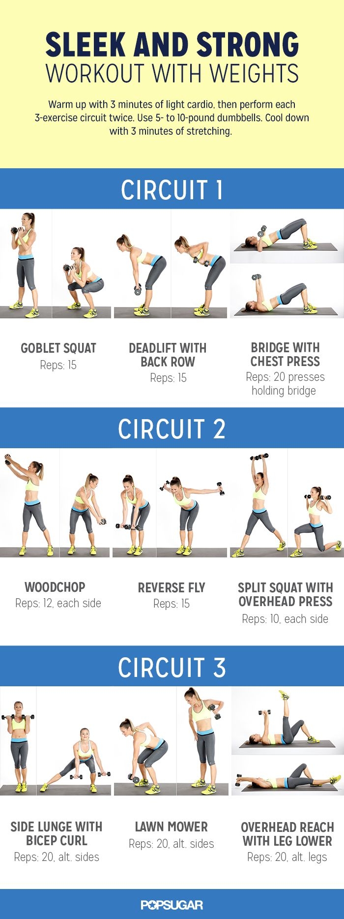 This Dumbbell Circuit Workout Will Challenge Your Whole Body