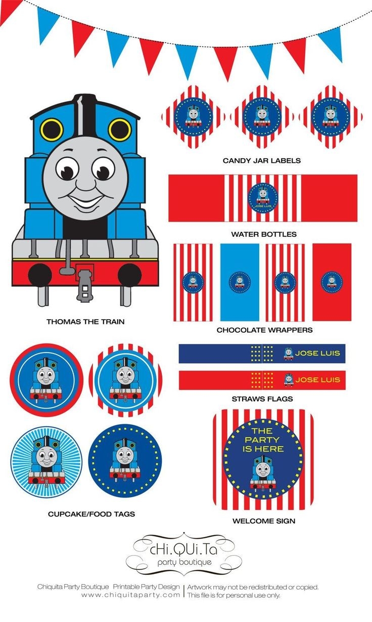 Thomas And Friends Papercraft Printable Thoma S The Train Birthday Party Pdf 15 76 Via Etsy Printable Papercrafts