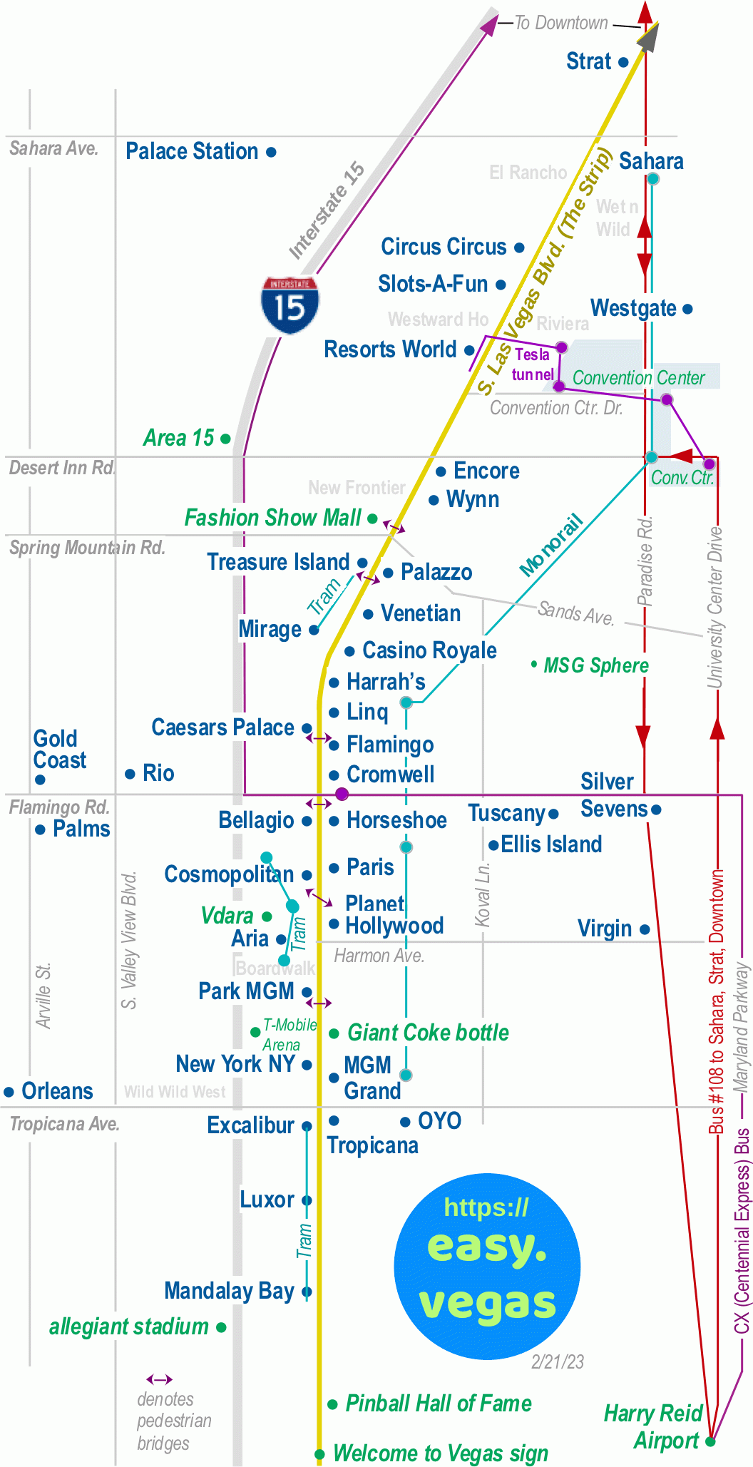 Printable 2025 Map Of Las Vegas Strip