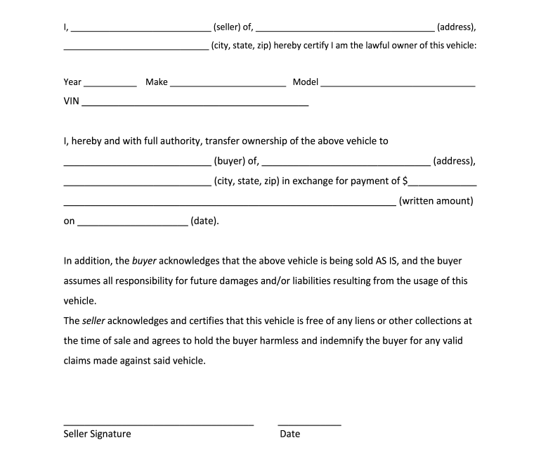 Utv Bill Of Sale Pdf Fill Online Printable Fillable Blank PdfFiller