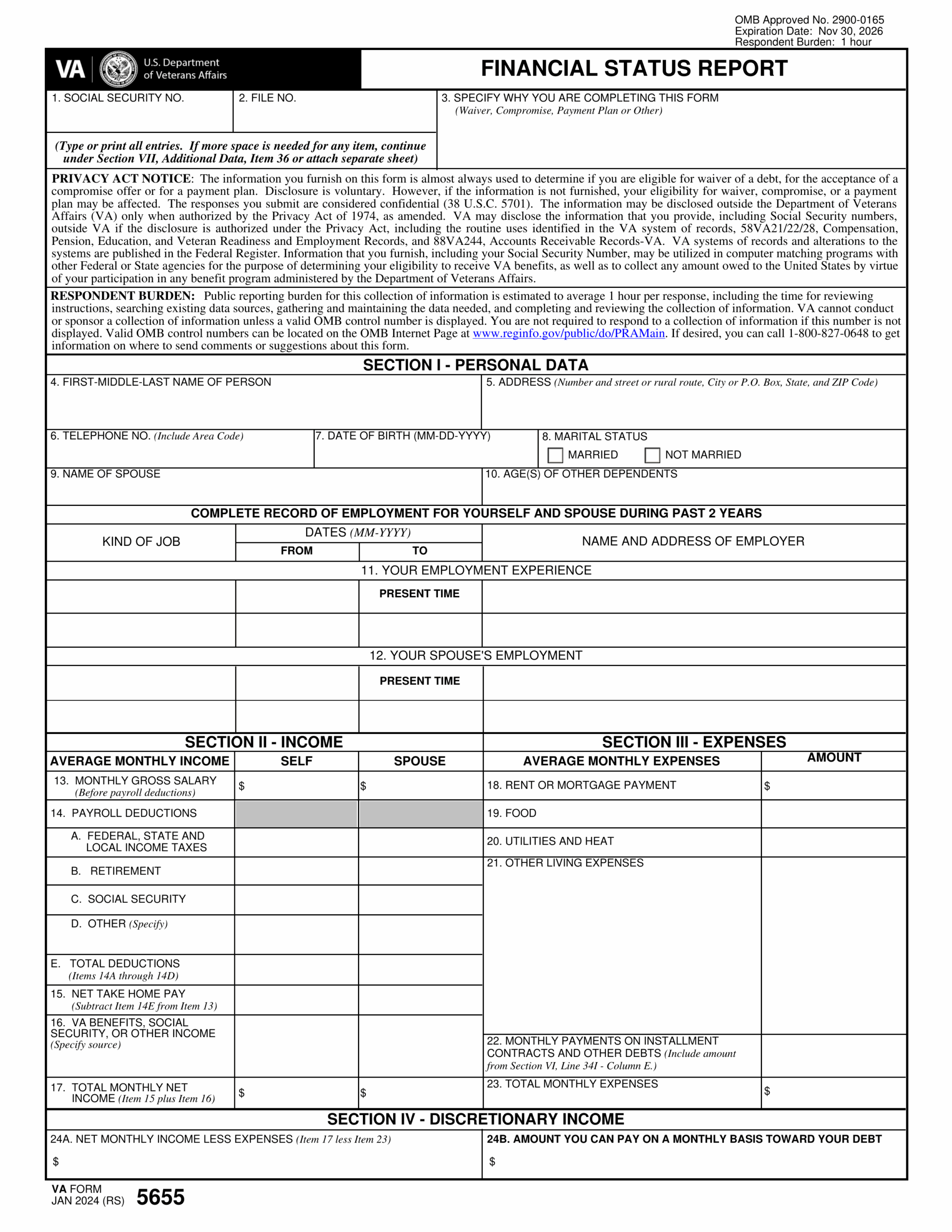 VA Form 40 1330 2024 2025 Fill Forms Online PDF Guru