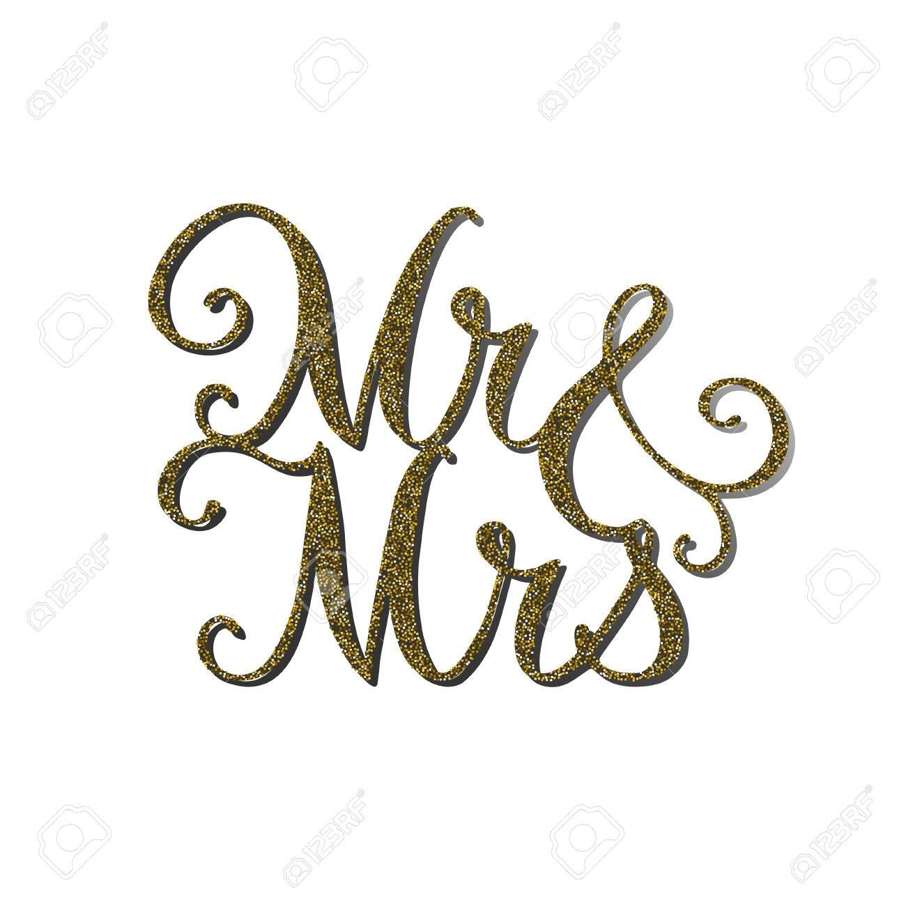 Mr And Mrs Printable Stencil