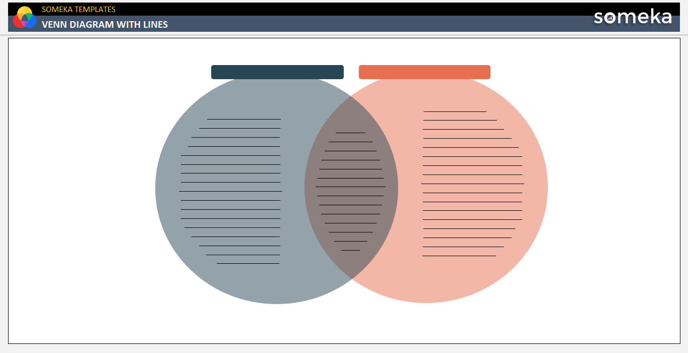 Venn Diagram With Lines Free Download Template 