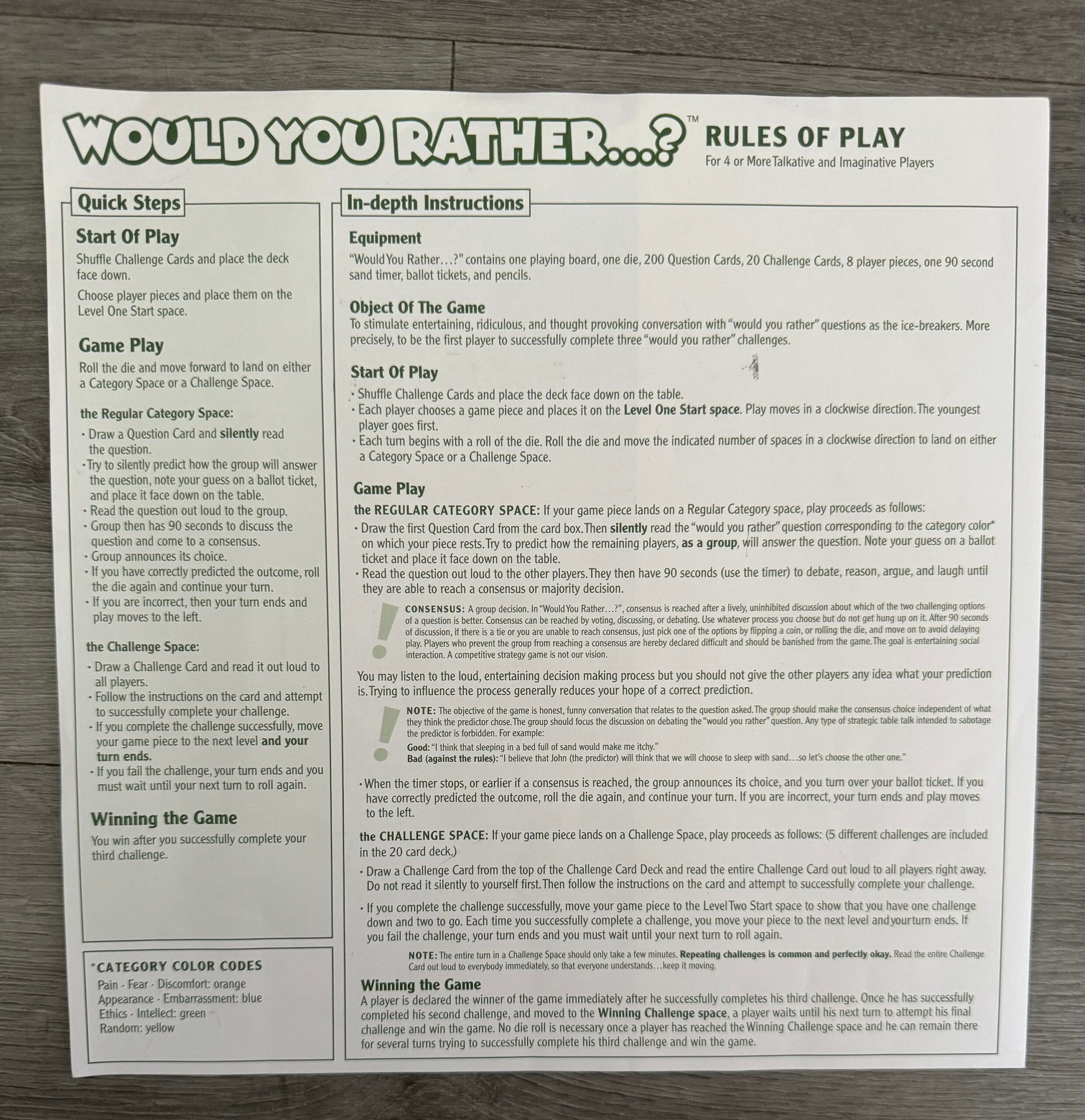 Vintage 2003 Would You Rather Board Game Zobmondo Game Of Mind Boggling Questions Complete Very Good Condition Etsy