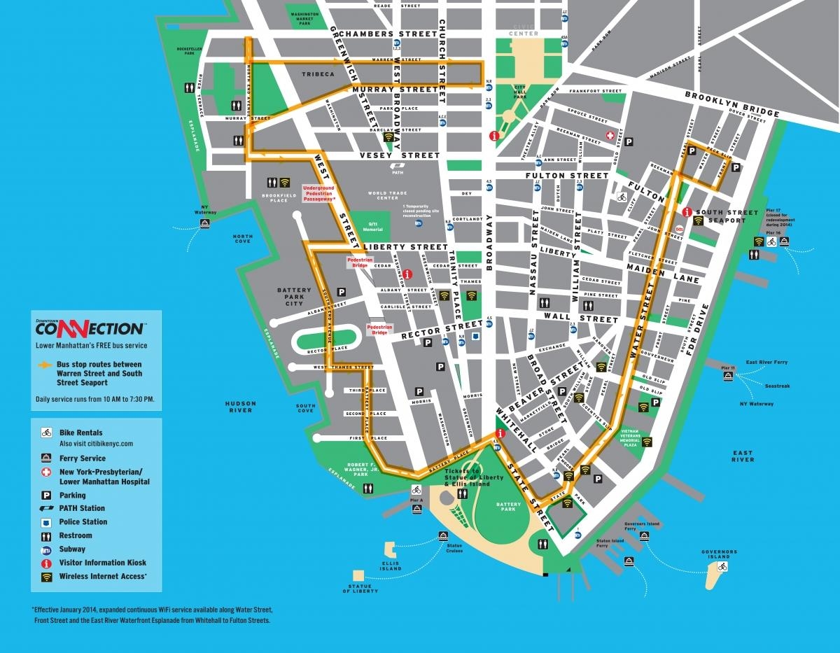 Printable Walking Map Of Manhattan