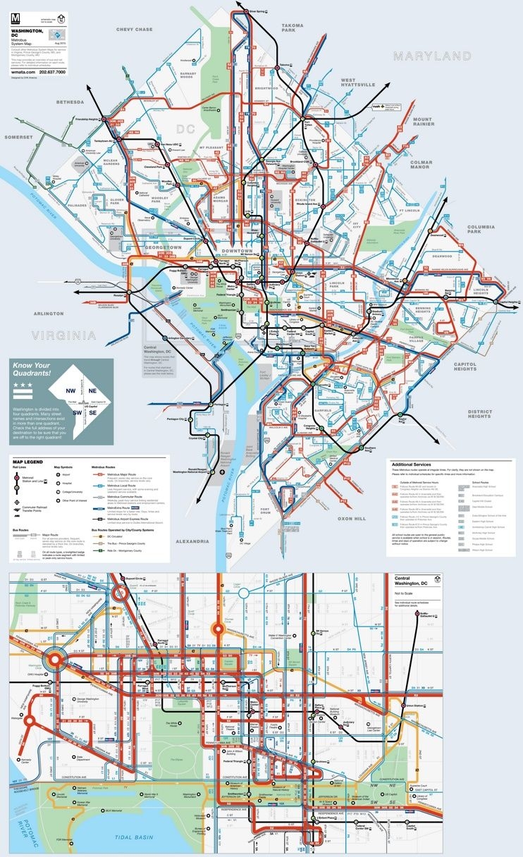 Printable Washington Dc Metro Map