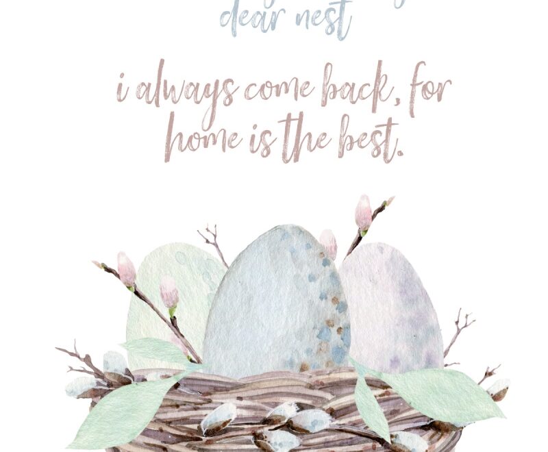 Watercolor Nest Free Spring Printables Clean And Scentsible