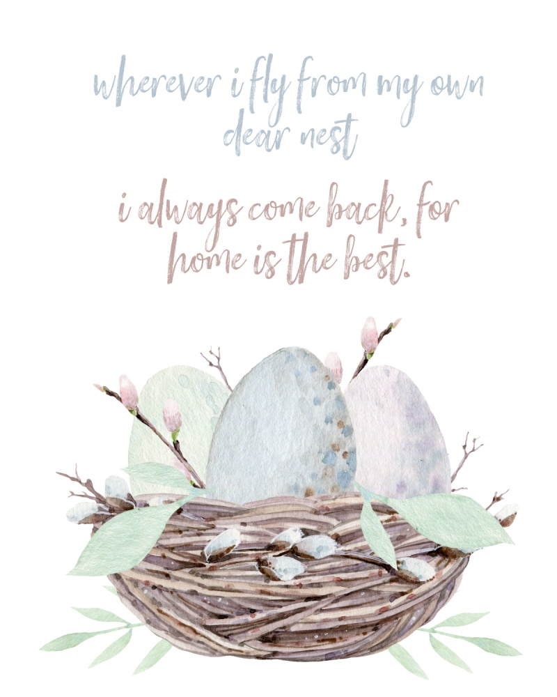 Watercolor Nest Free Spring Printables Clean And Scentsible