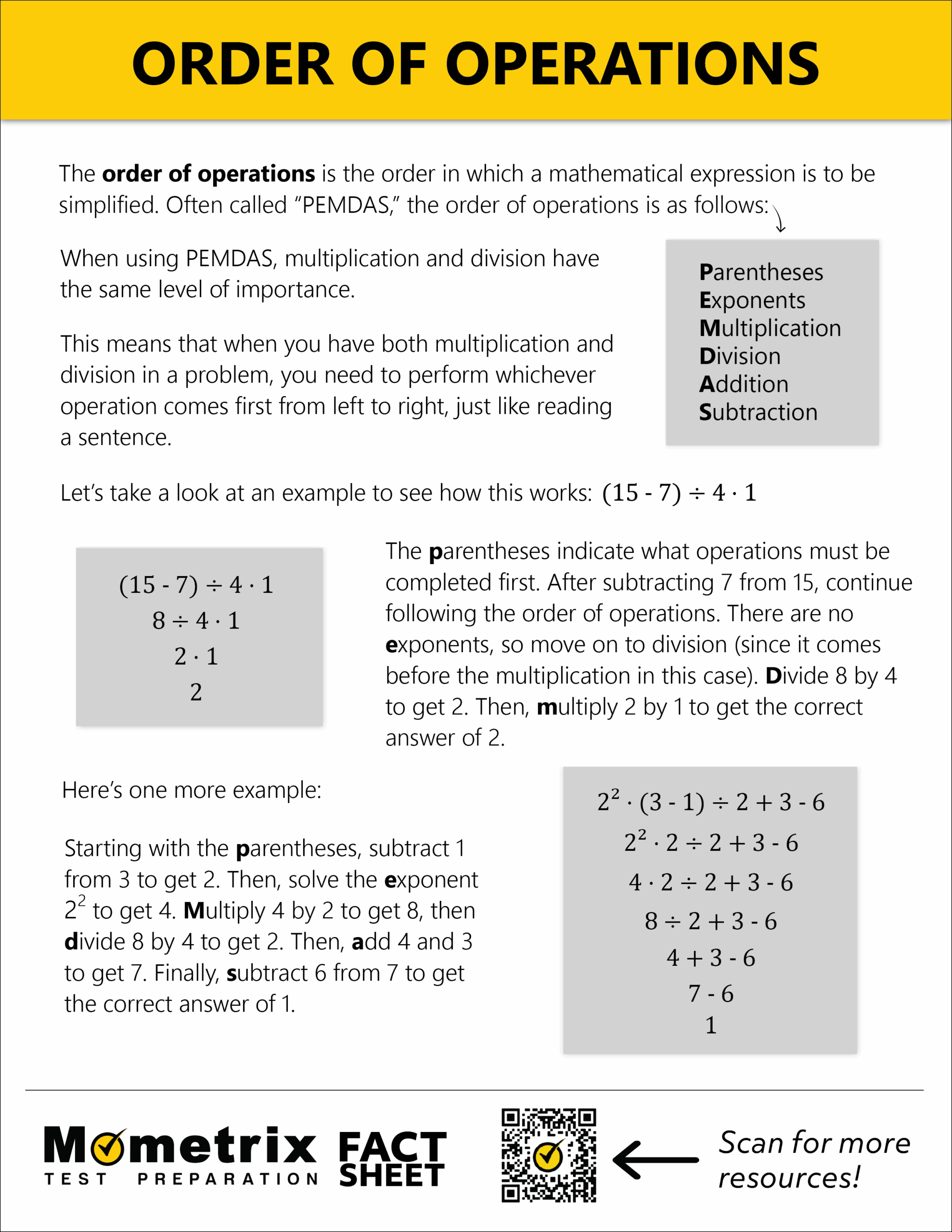 What Are The Order Of Operations Video Practice Questions 