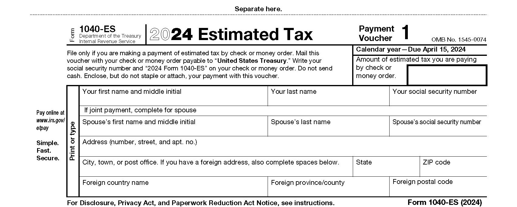 Who Should File IRS Form 1040 ES
