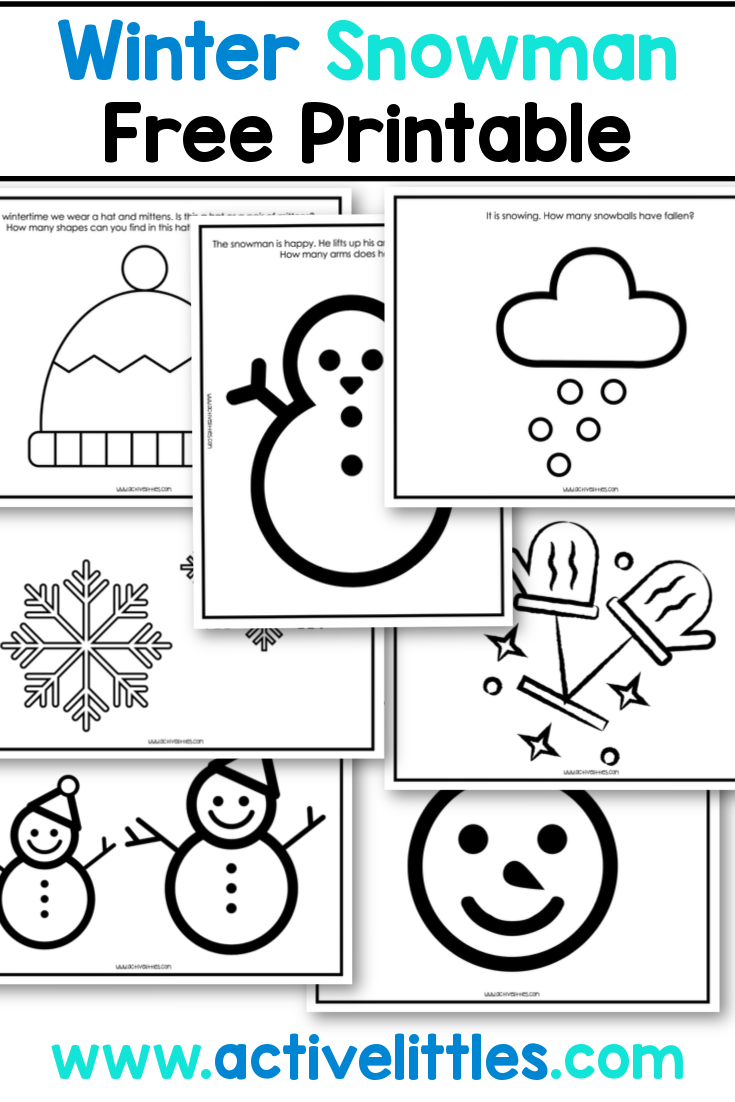 Winter Snowman Free Printable Active Littles