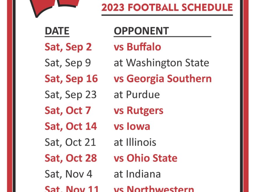 Wisconsin Badgers Schedule