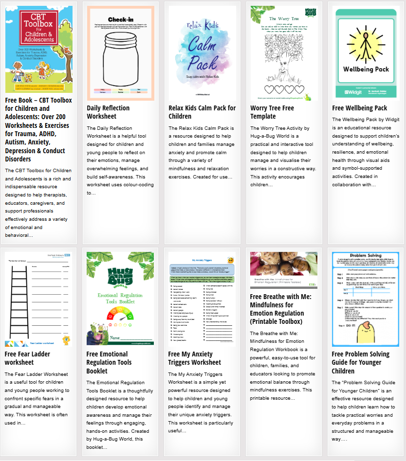 Worry Anxiety Resources Free Pdf Download Printables Free Social Work Tools And Resources SocialWorkersToolbox