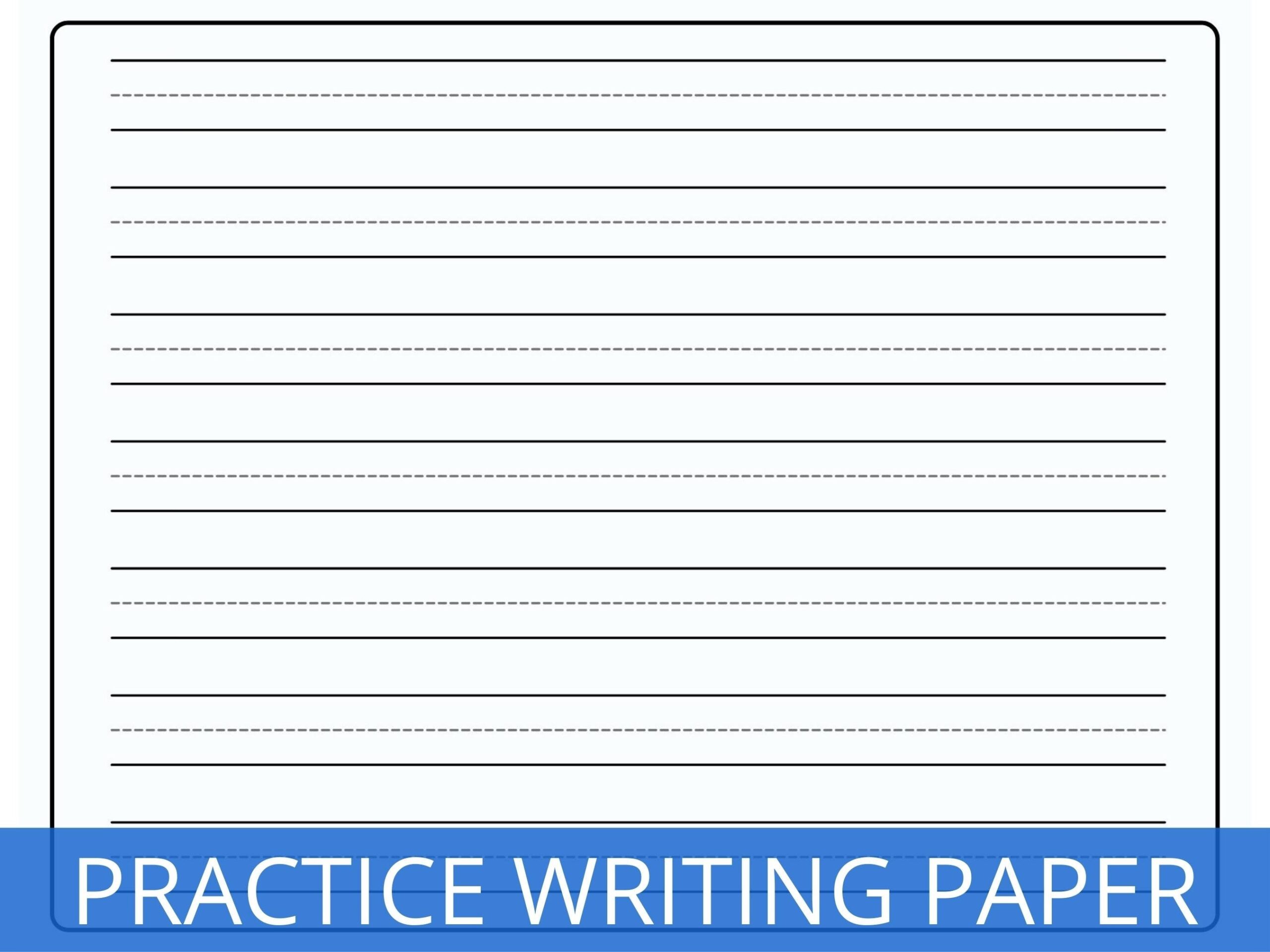 Writing Practice Paper Kindergarten Writing Paper Learning How To Print Sheets Lined Paper Handwriting Paper Kids Writing Paper Etsy UK